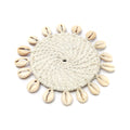 The Cowrie Coaster - White