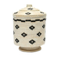 The Paddy Rice Basket - White Black - M