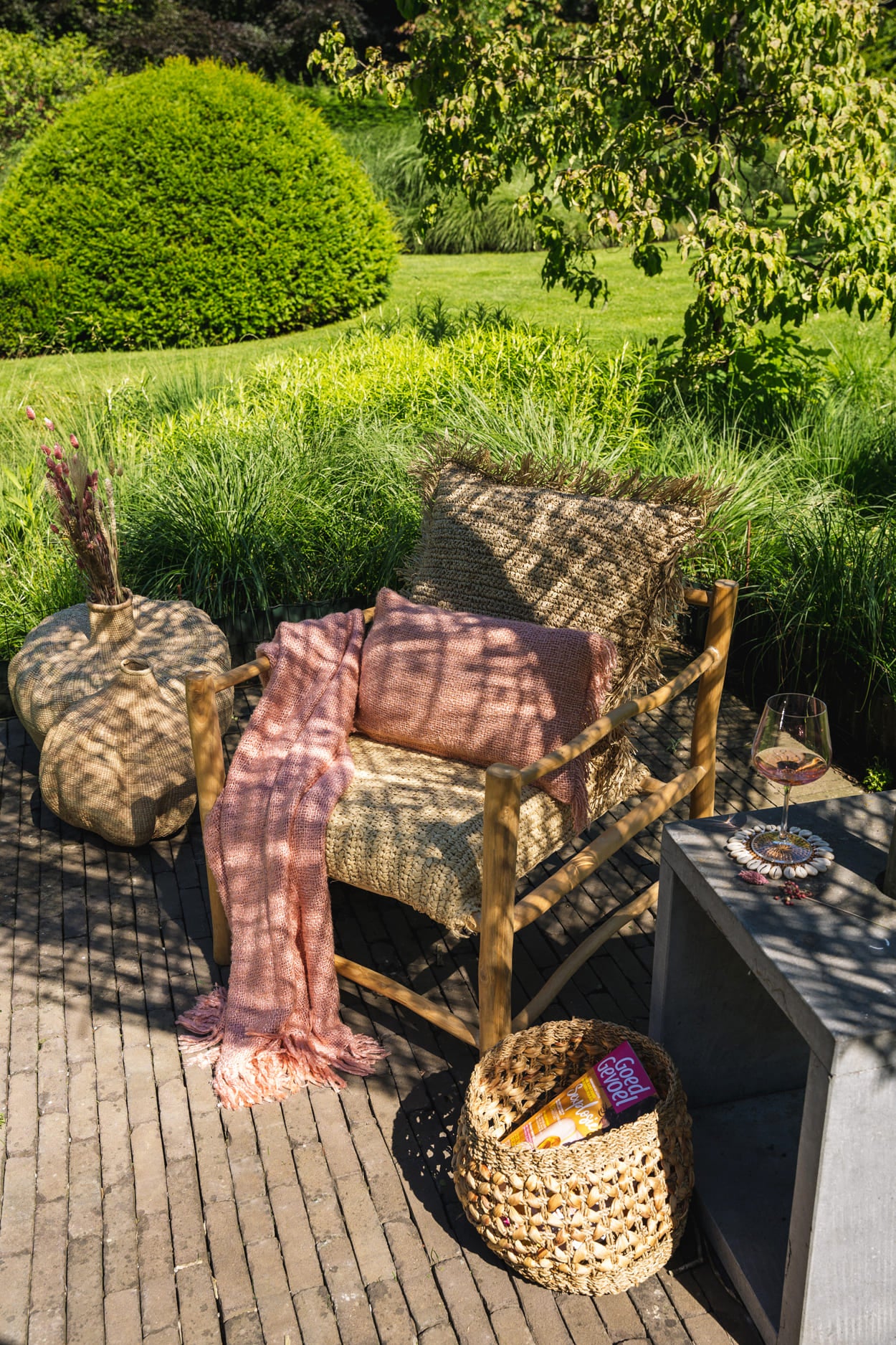 The Raffia One Seater - Natural