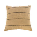 The Jute Cushion Cover - Natural - Black Stitching - 60x60