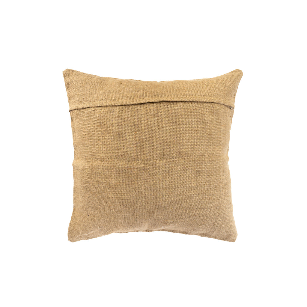 The Jute Cushion Cover - Natural - White Stitching - 60x60