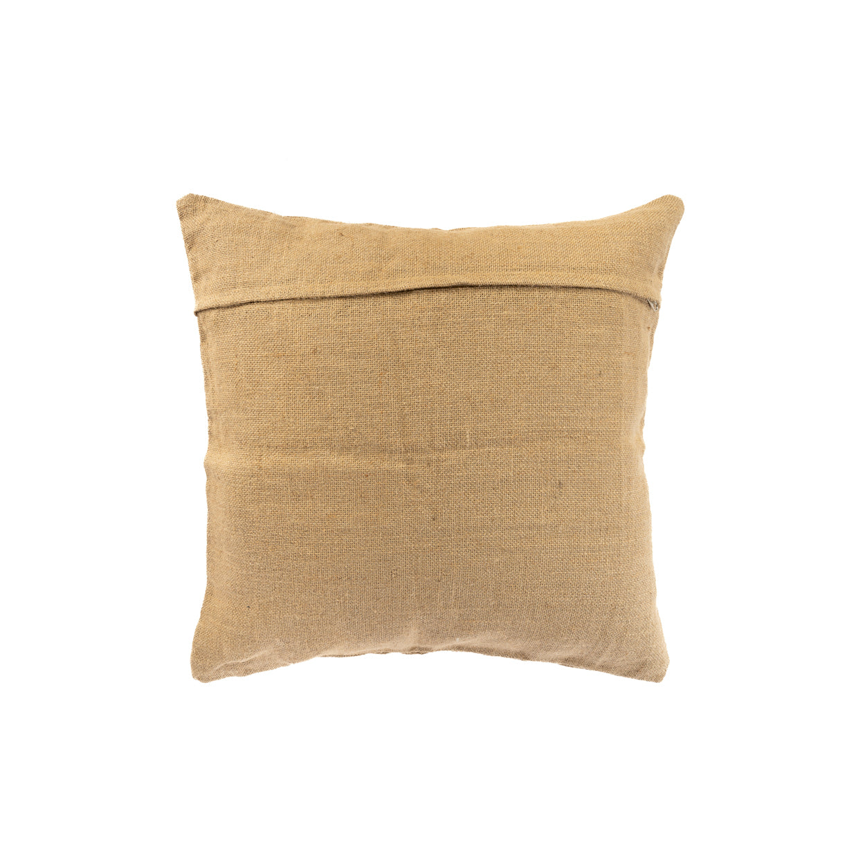 The Jute Cushion Cover - Natural - White Stitching - 60x60