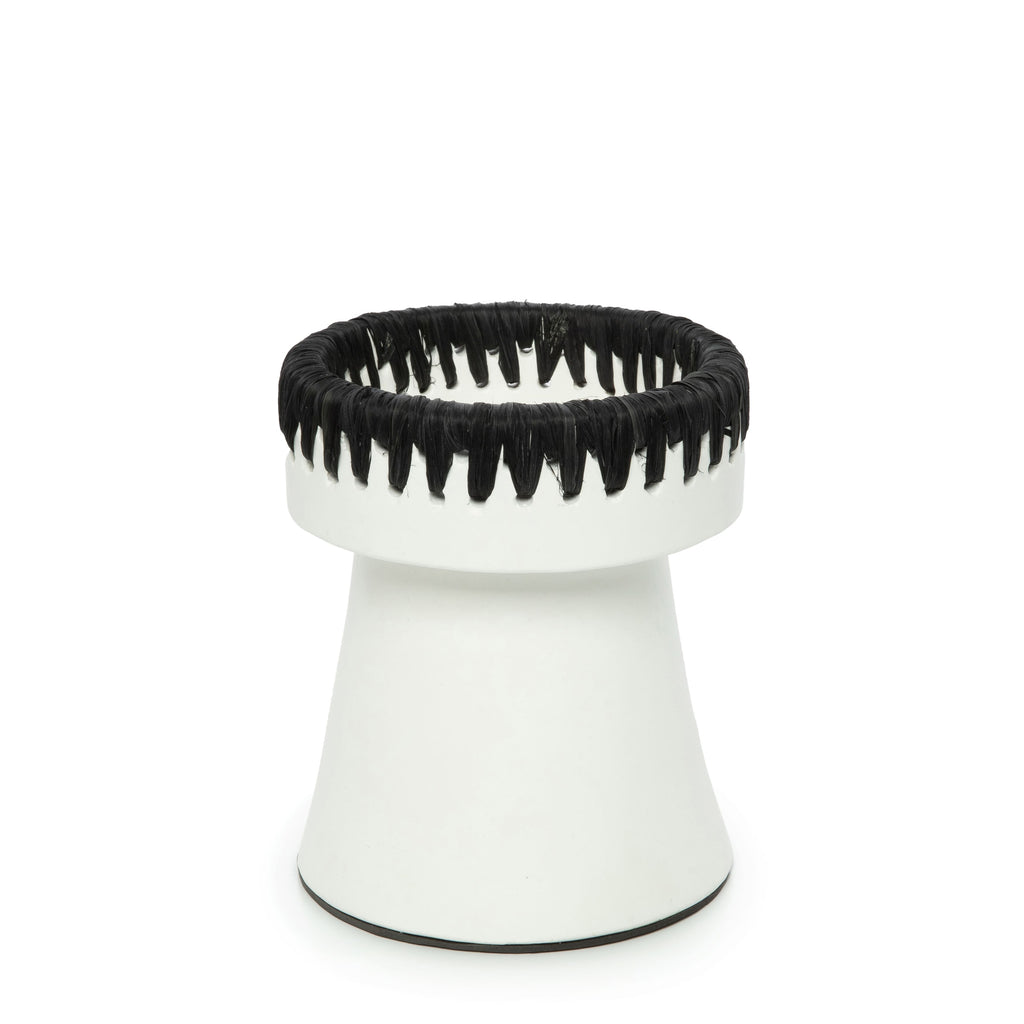 The Pretty Candle Holder - White Black - M