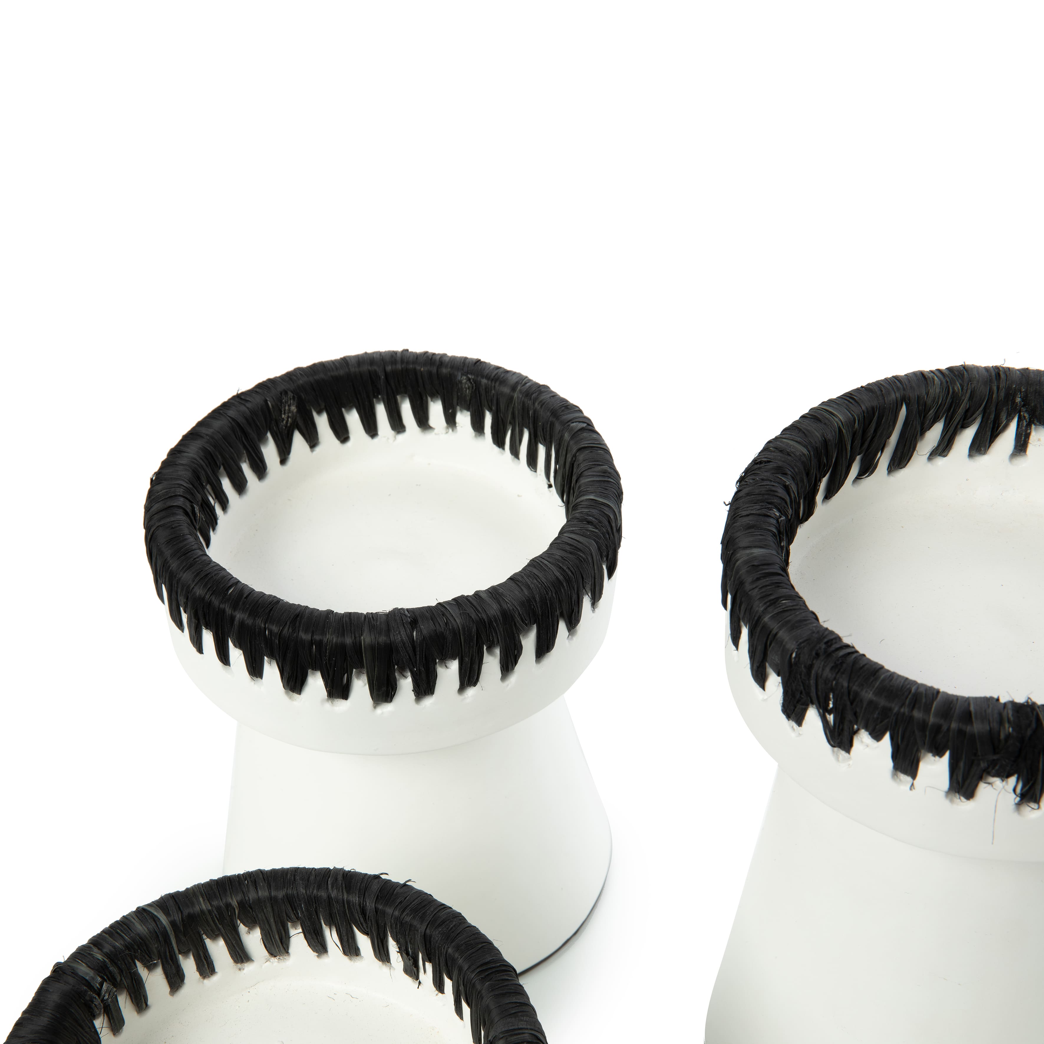 The Pretty Candle Holder - White Black - S