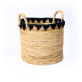 The Banana Stitched Baskets - Natural Black - Large