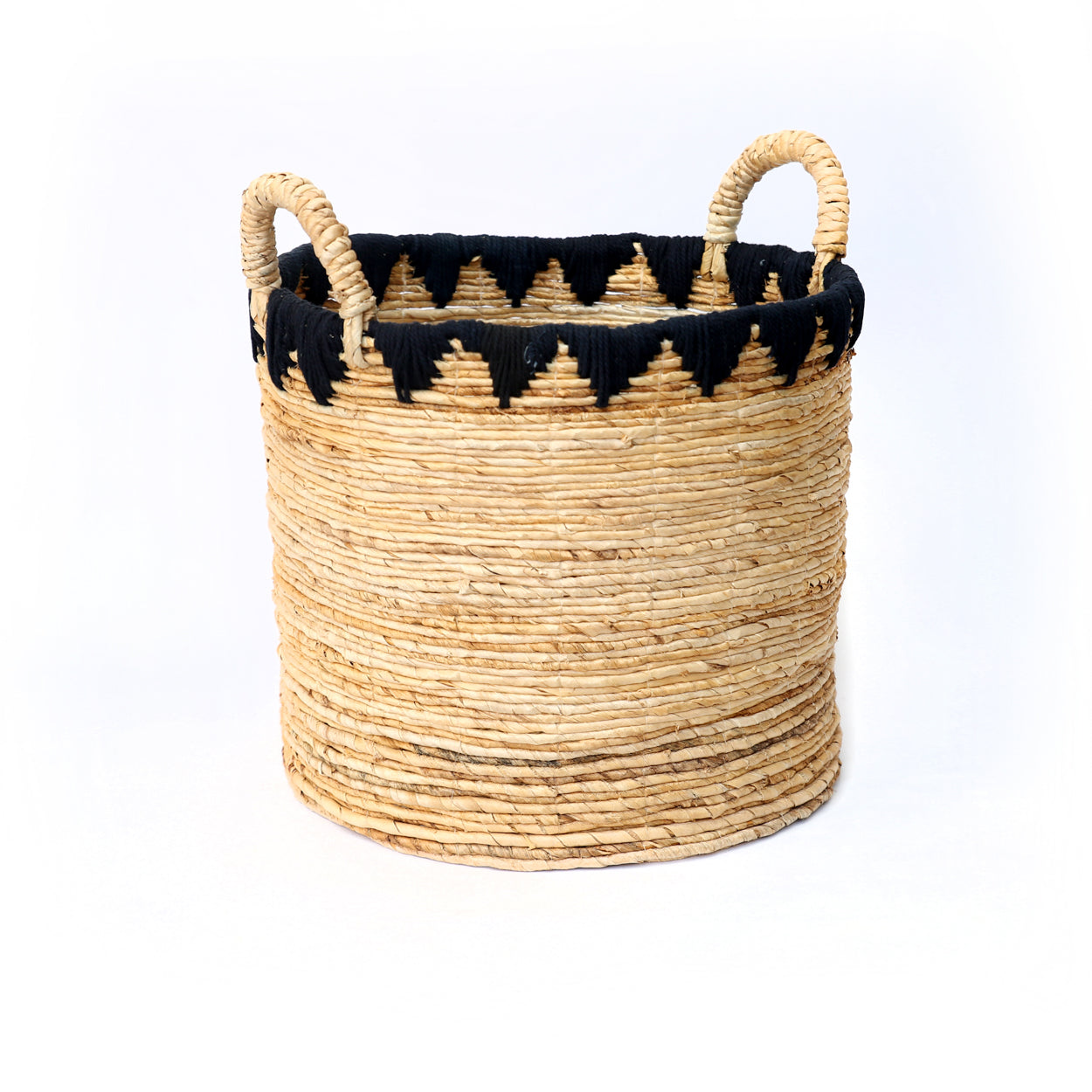 The Banana Stitched Baskets - Natural Black - Large
