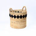 The Banana Stitched Baskets - Natural Black - Medium