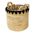 The Banana Stitched Baskets - Natural Black - SET3