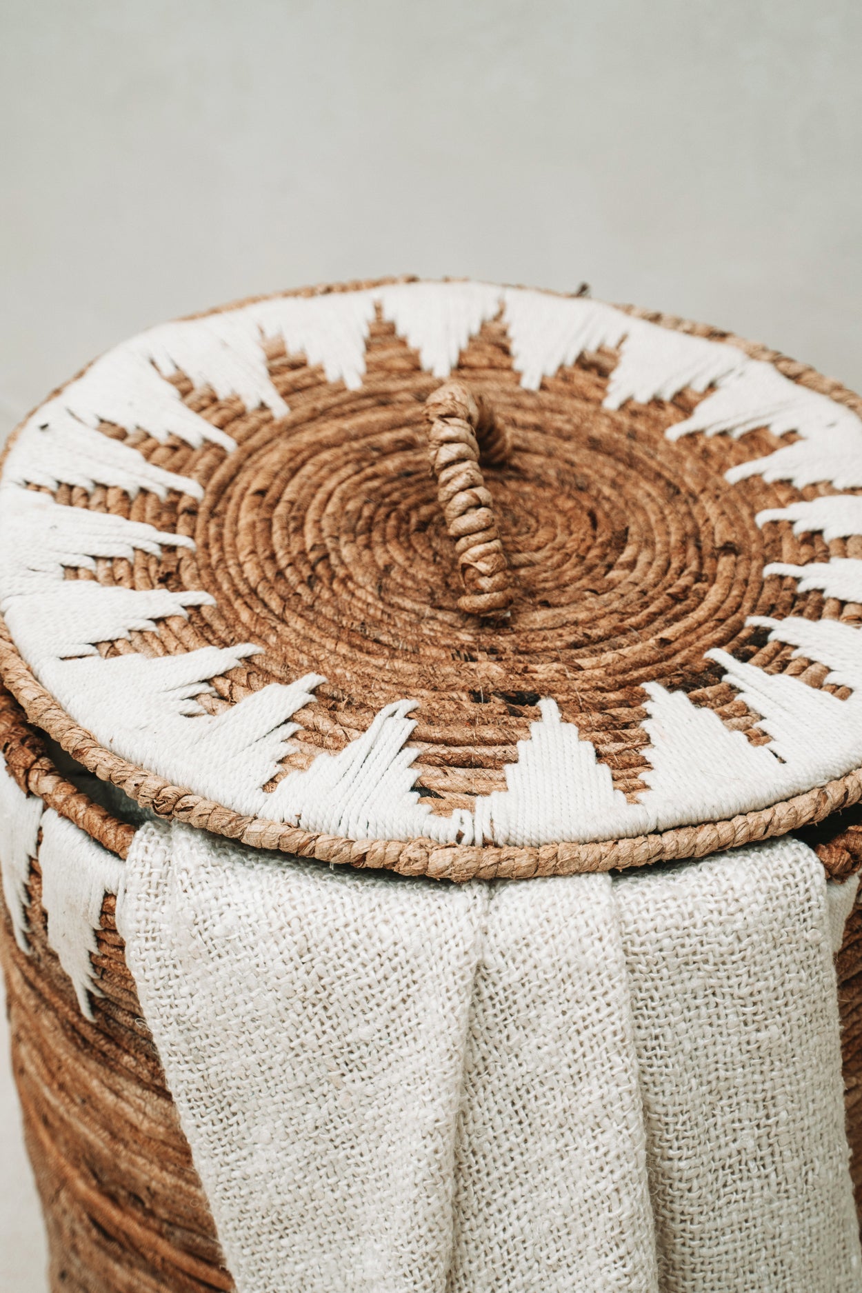 The Banana Stitched Laundry Baskets - Set of 2