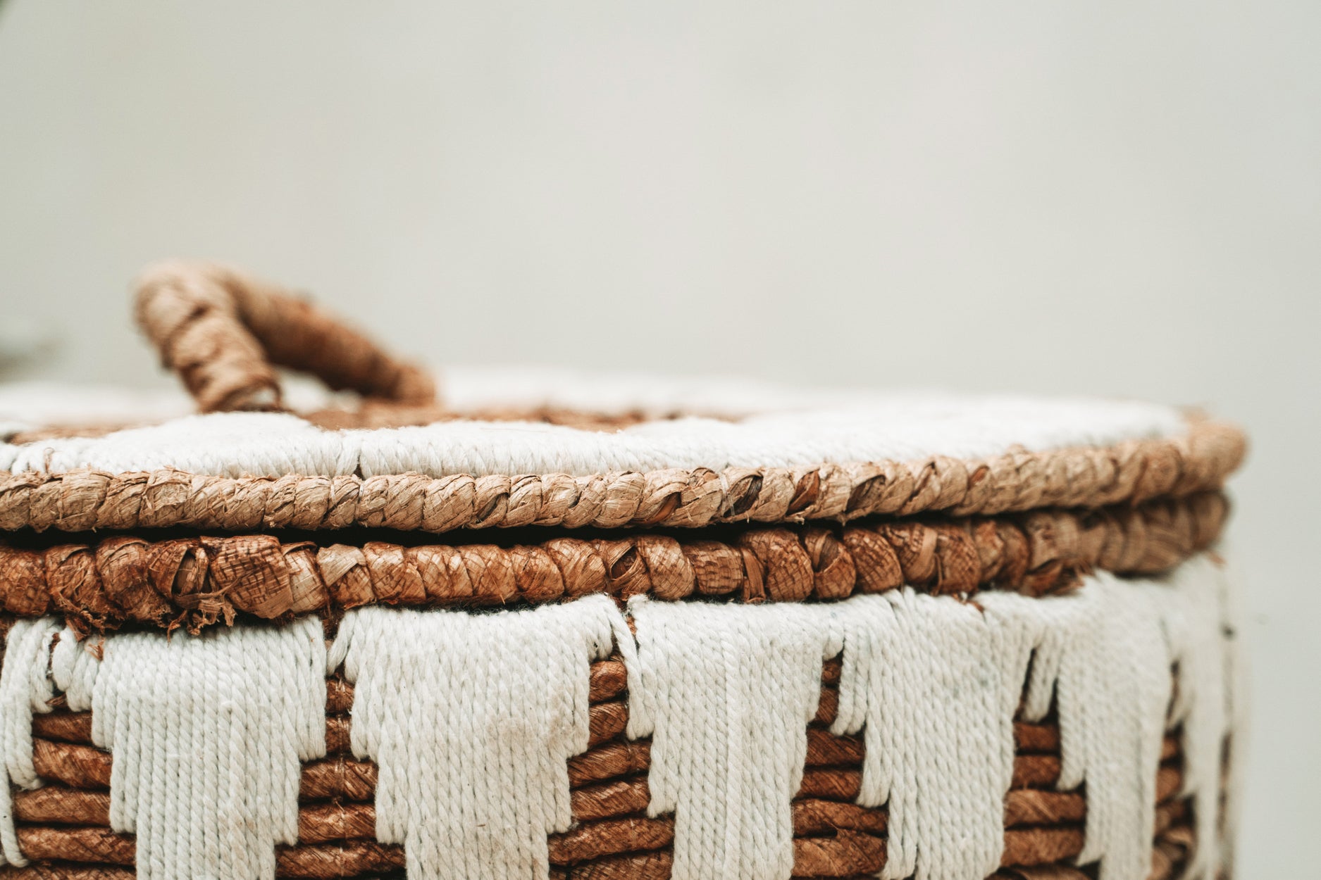 The Banana Stitched Laundry Baskets - Set of 2