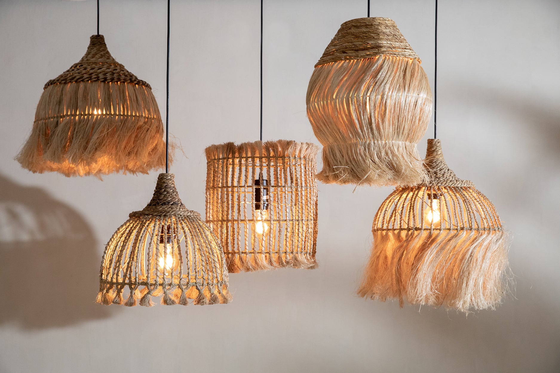 The Abaca Hoola Pendant - Natural - M
