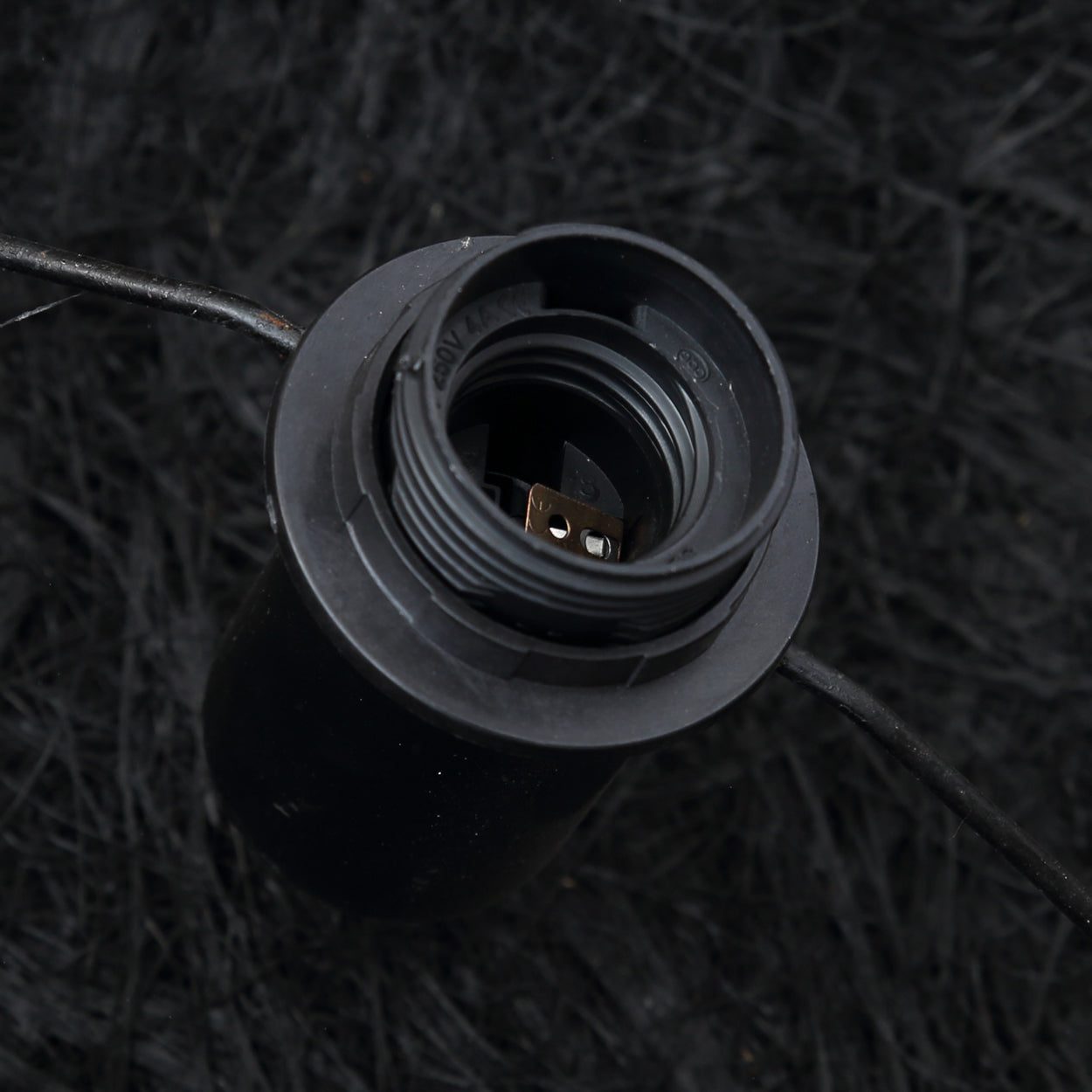 The Abaca Disc Pendant - Black