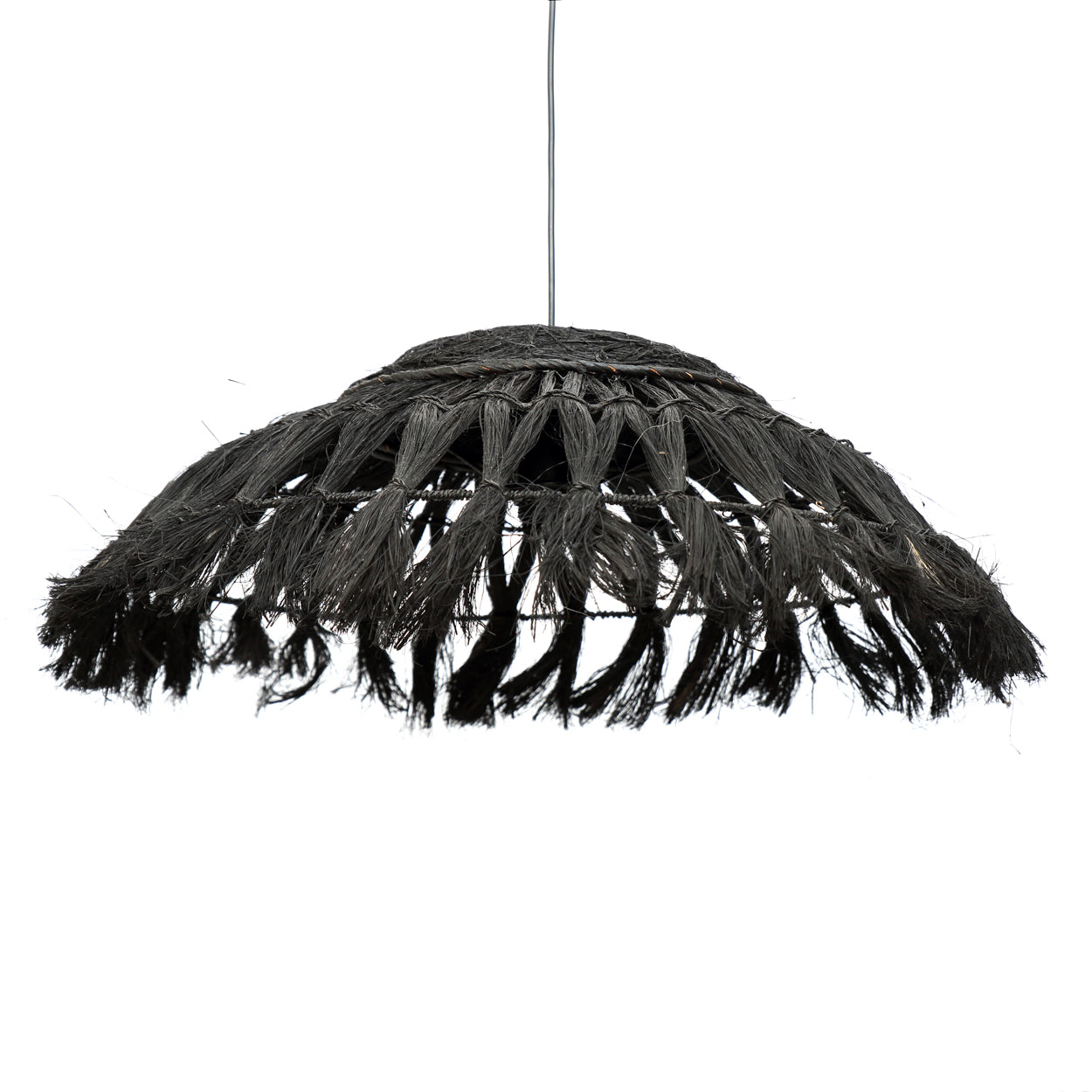 The Abaca Disc Pendant - Black