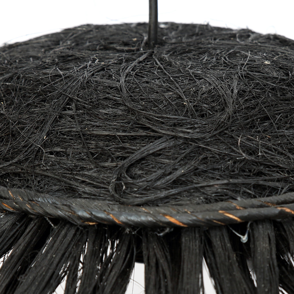 The Abaca Disc Pendant - Black