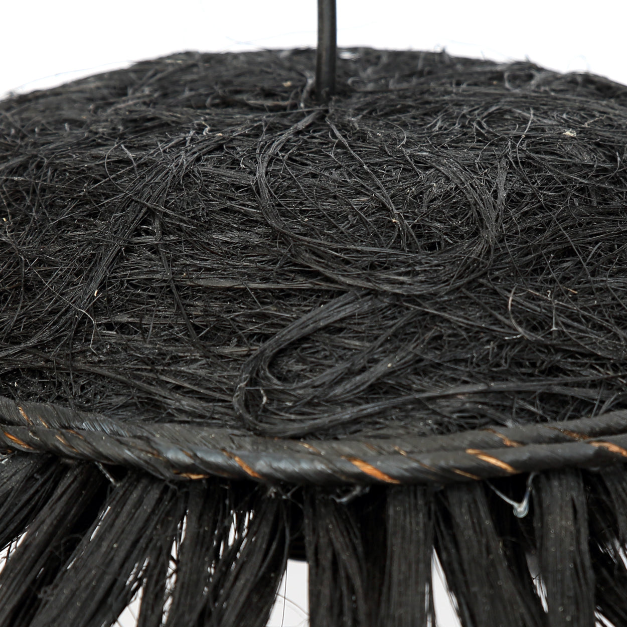 The Abaca Disc Pendant - Black