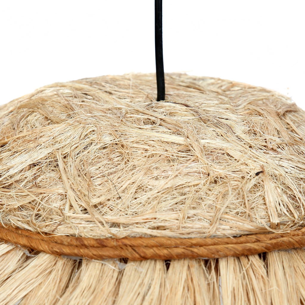 The Abaca Disc Pendant - Natural