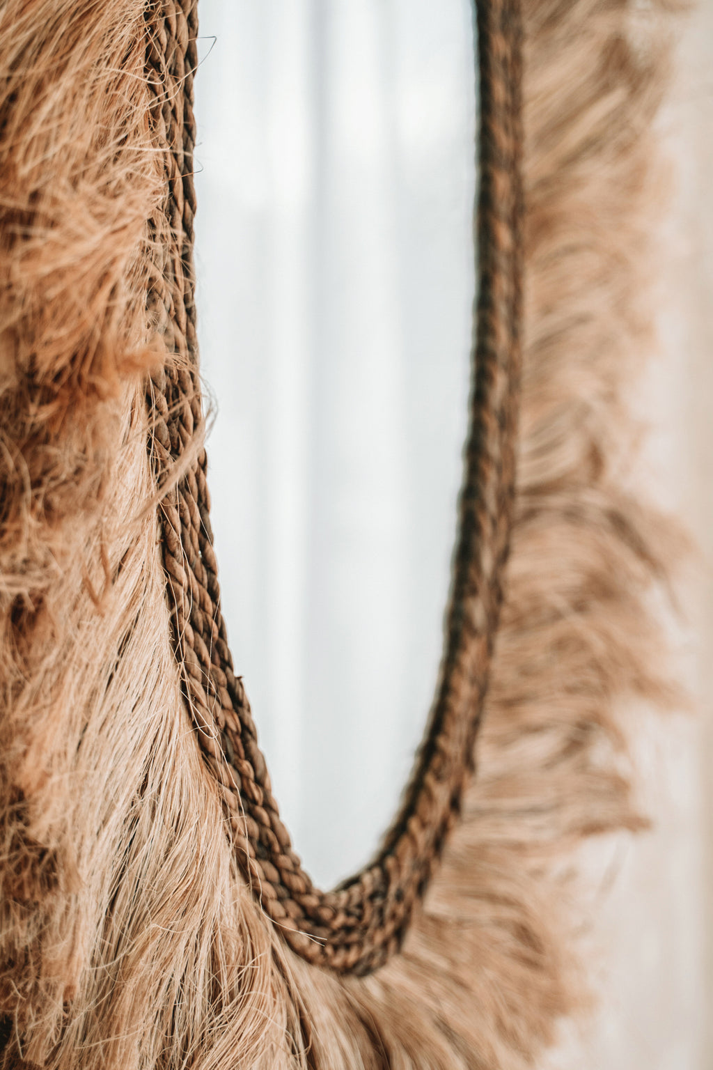 The Oval Sunrise Mirror - Natural - M
