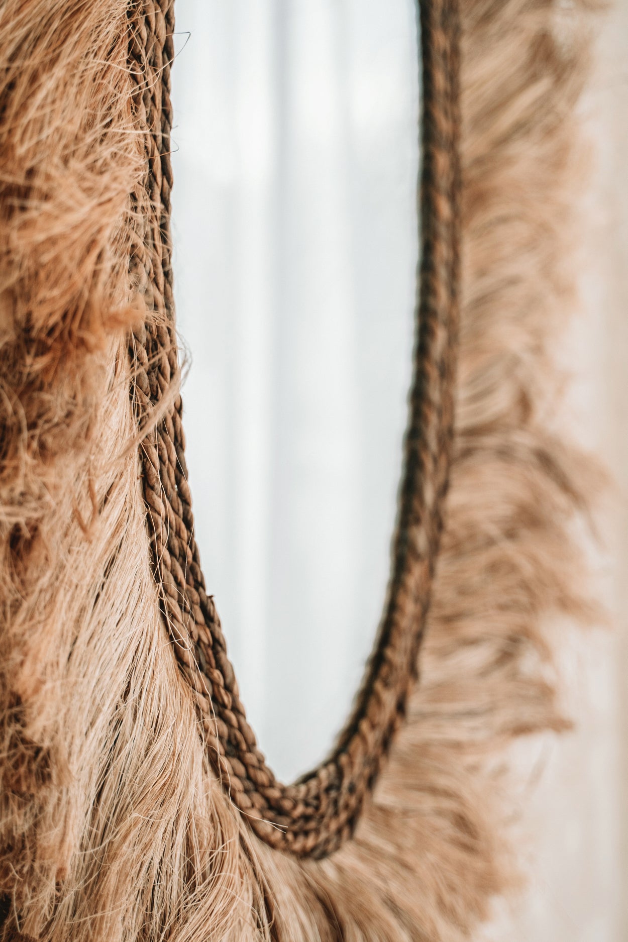 The Oval Sunrise Mirror - Natural - M