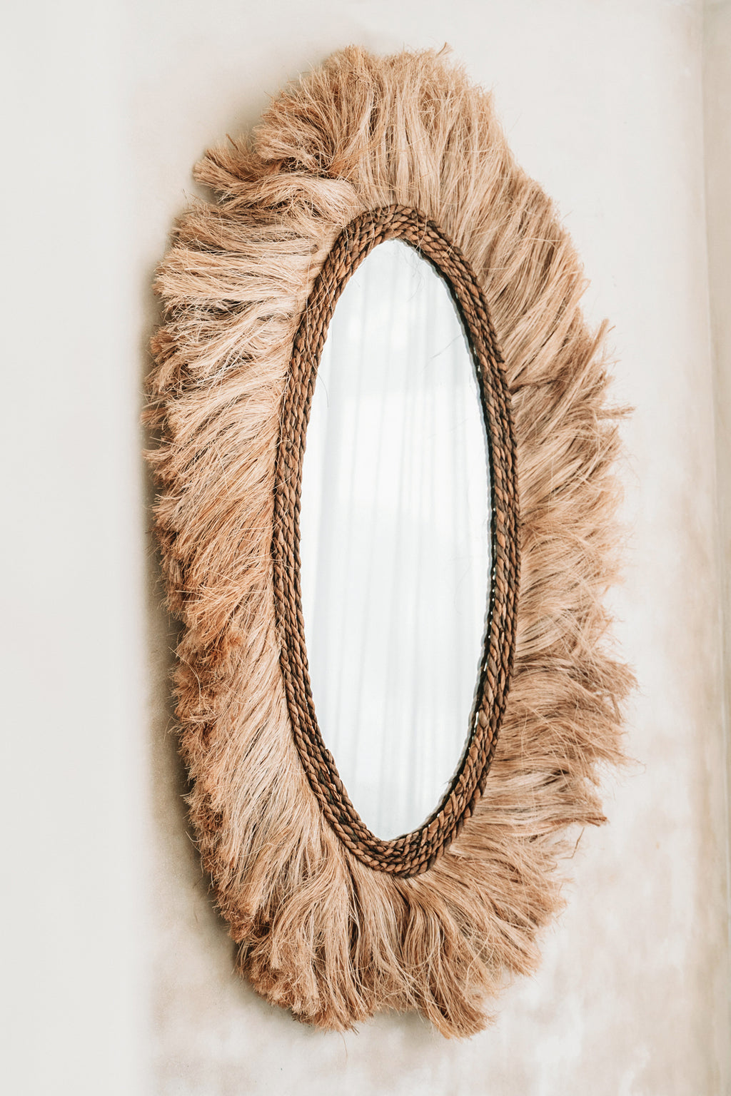 The Oval Sunrise Mirror - Natural - M