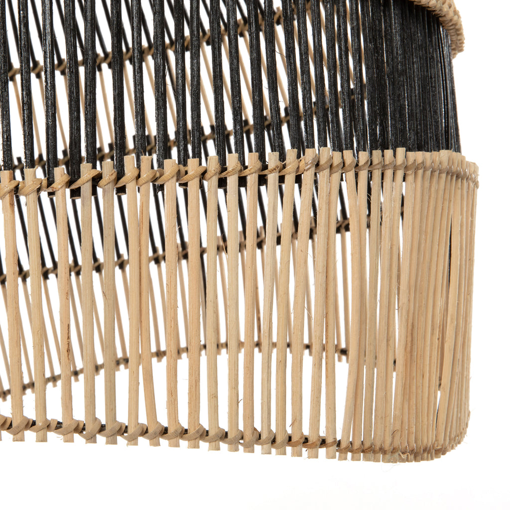 The Striped Pendant - Natural Black - L