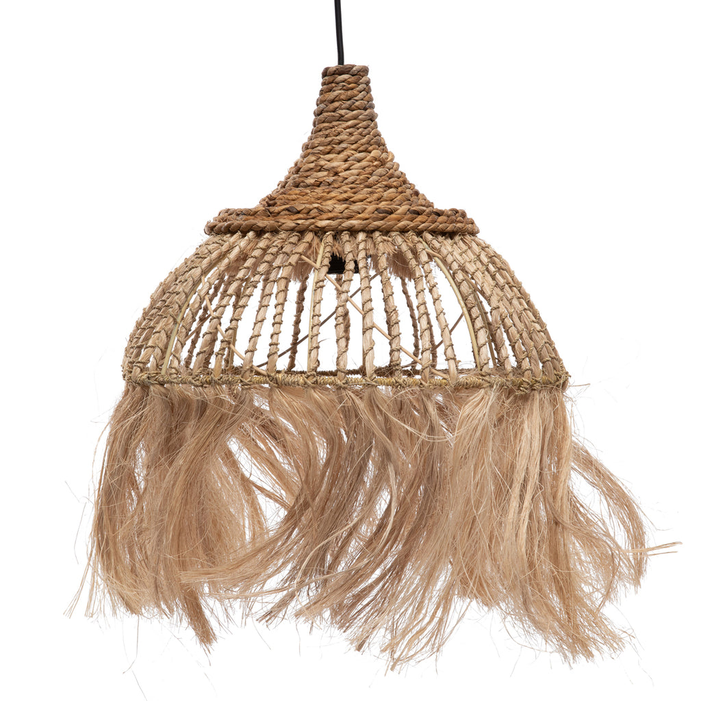The Abaca Lotus Pendant - Natural - M