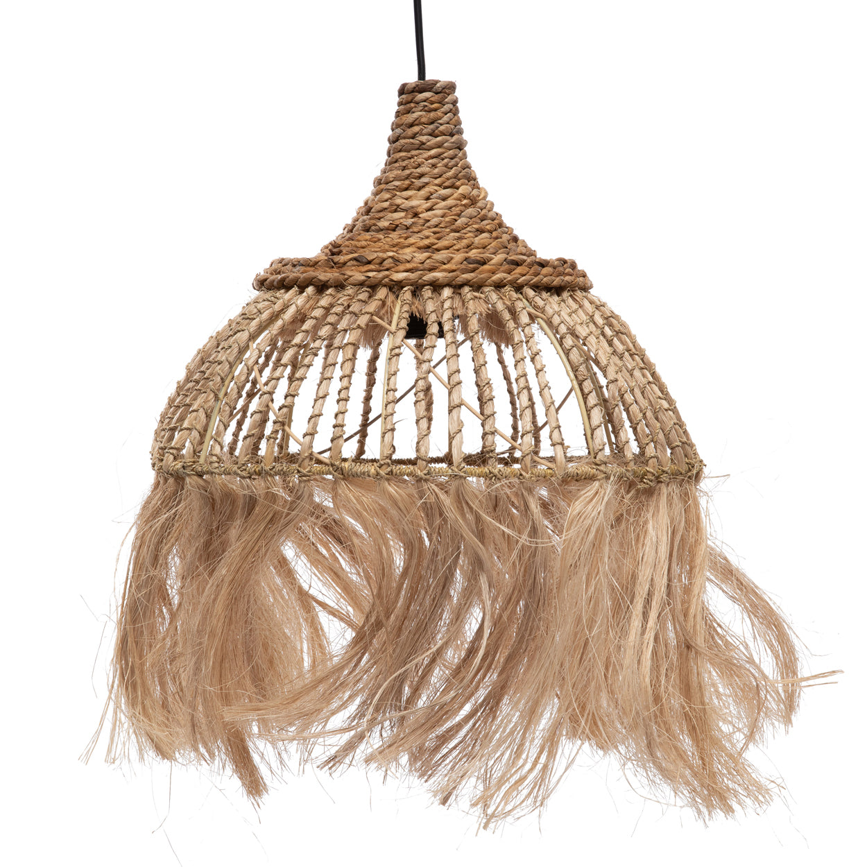 The Abaca Lotus Pendant - Natural - M