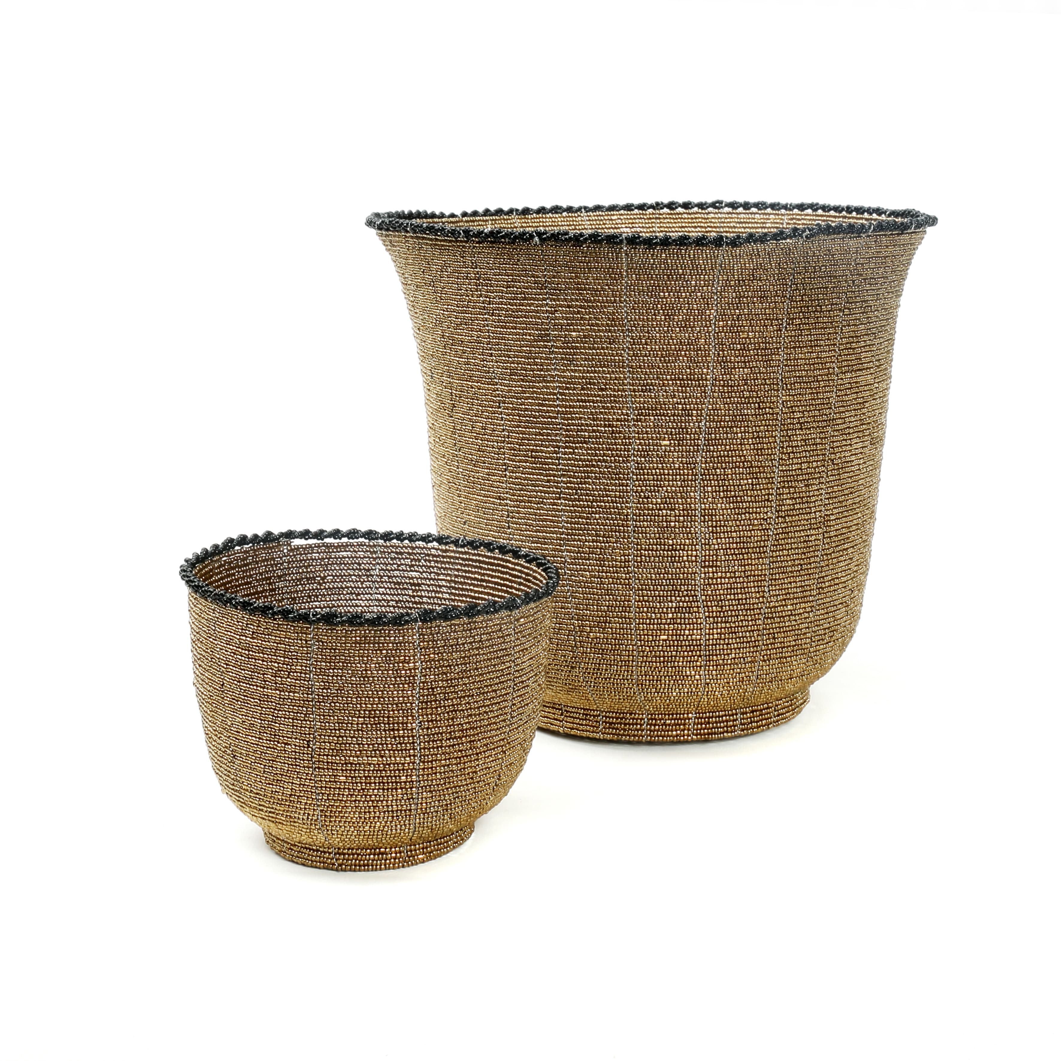 The Beaded Bowl High - Gold - L