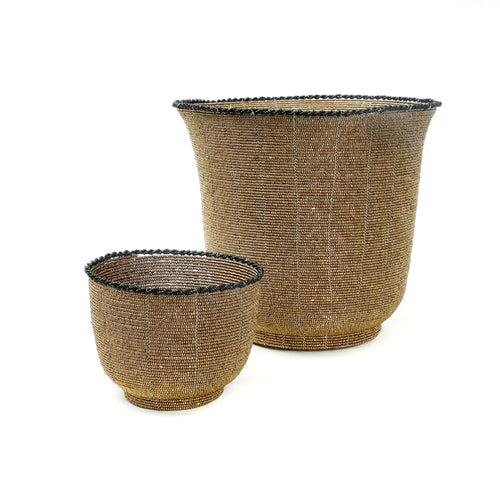 The Beaded Bowl High - Gold - L